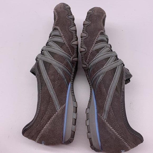 Skechers Relaxed Fit Gray Suede Sport Shoes Size 9 - Picture 8 of 9